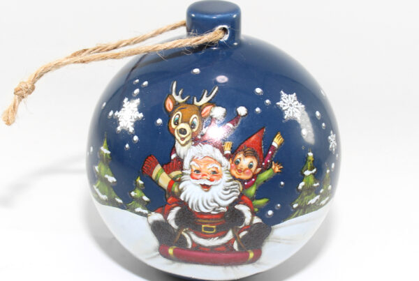 Christmas ceramic ball